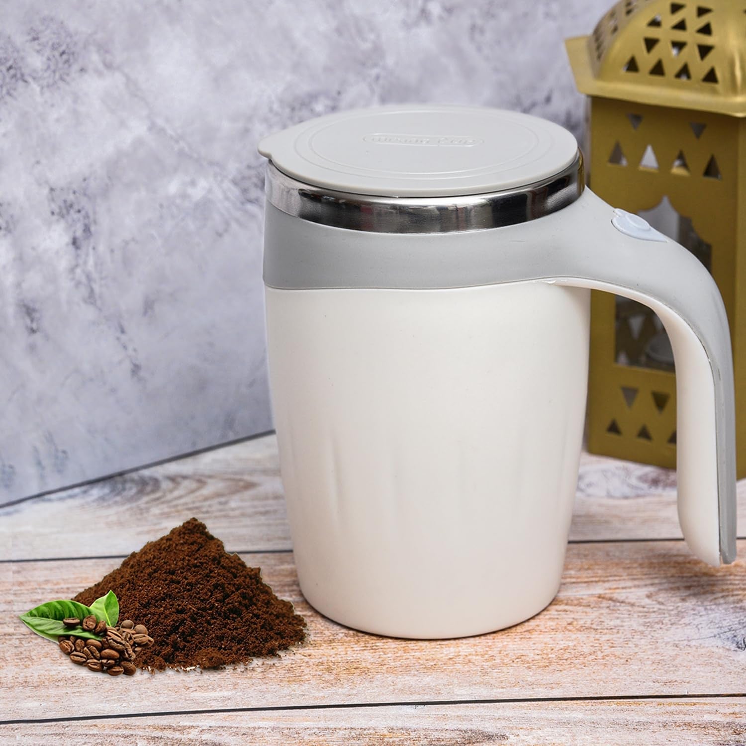 5545 Stirring Coffee Mug | Magnetic Stirring Coffee Cup | Stainless Steel Mug for Milk | Self Stirring Coffee Mug, Suitable for Coffee / Milk / Hot Chocolat | Battery Operated 5545 Stirring Coffee Mug | Magnetic Stirring Coffee Cup | Stainless Steel Mug for Milk | Self Stirring Coffee Mug, Suitable for Coffee / Milk / Hot Chocolat | Battery Operated